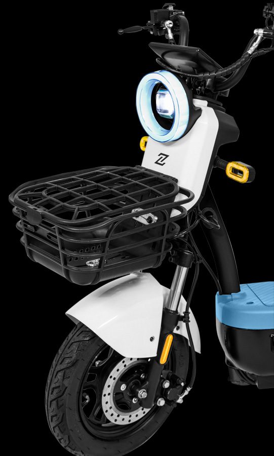 Moto elétrica conduzza RIO parte frontal